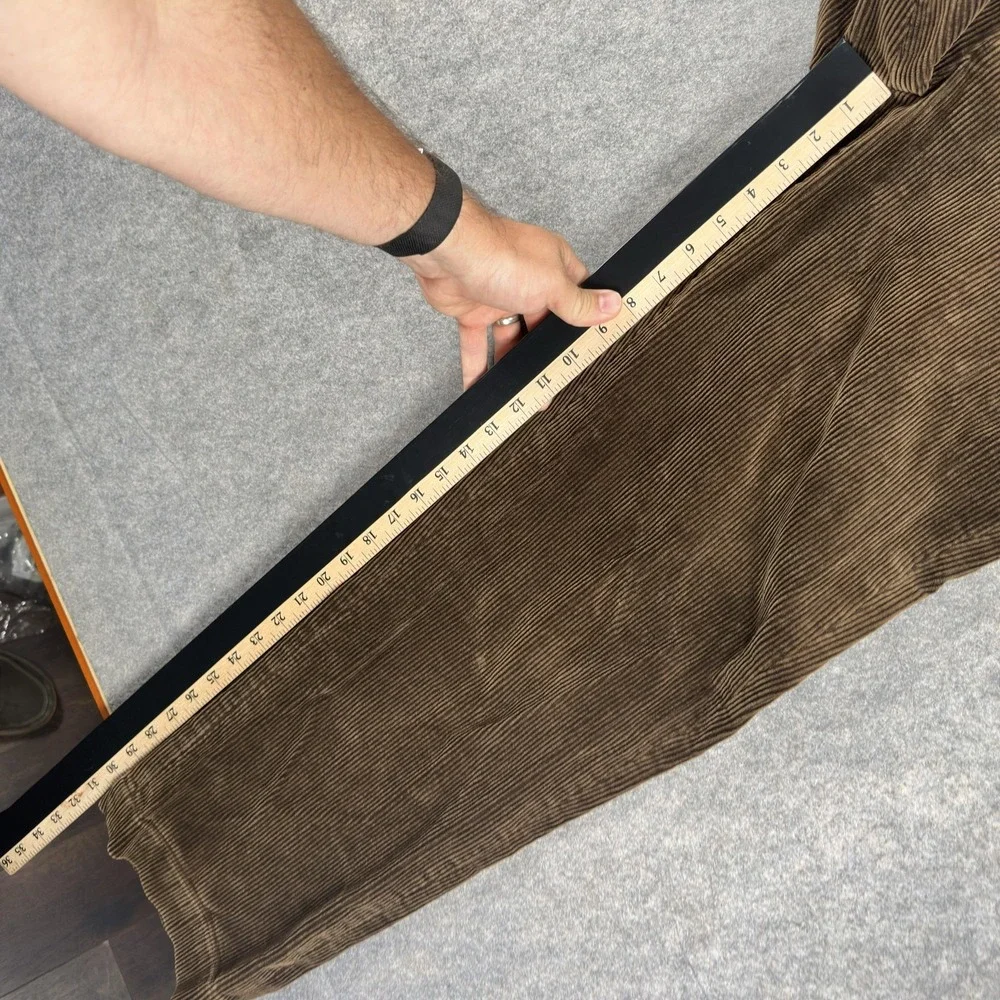 Vintage Polo Ralph Lauren Pants Mens 34x31 (Tag 35x32) Brown Corduroy Chino